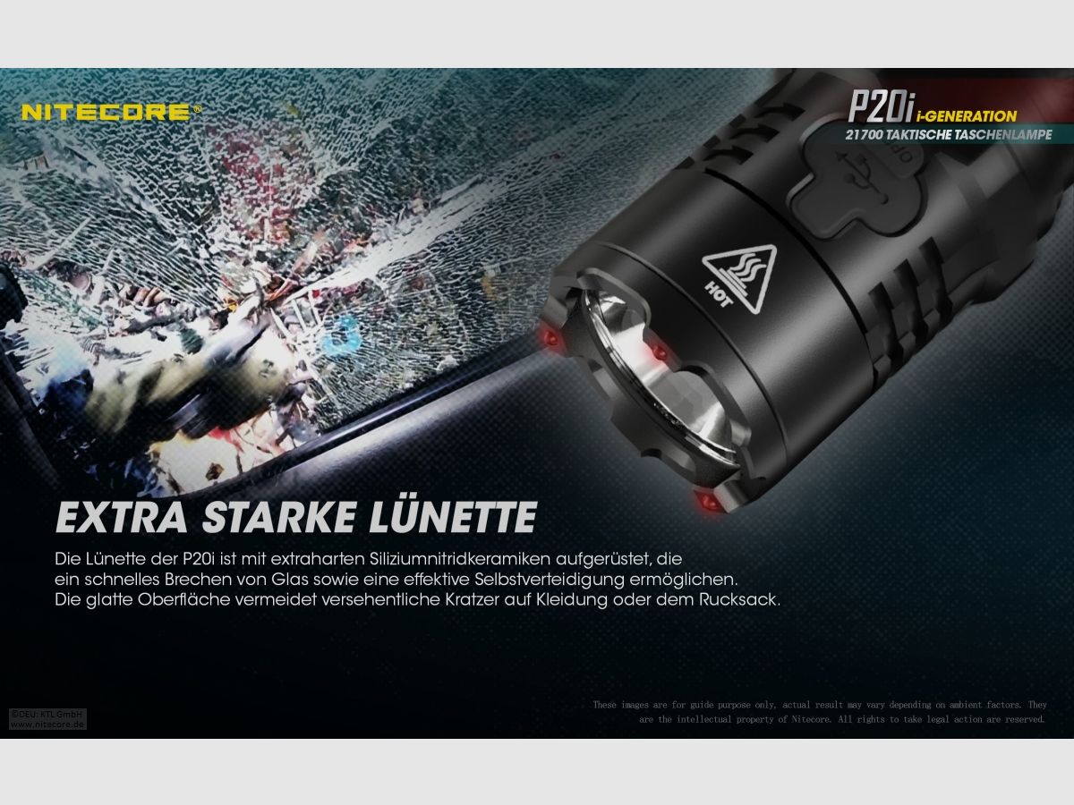 Nitecore P20I flashlight P20i 1800 lumens