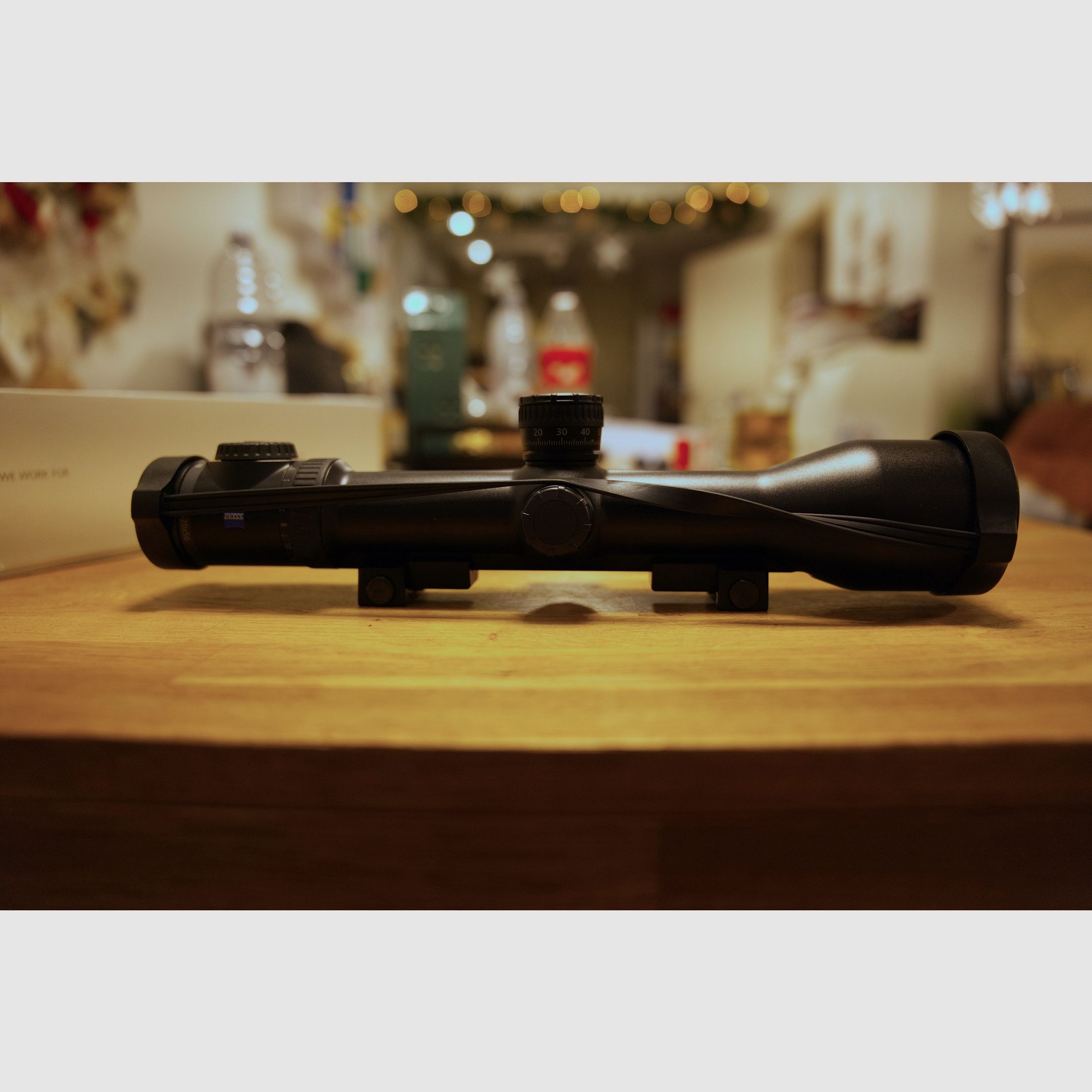 ZEISS Victory V8 2,8–20×56 ASV incl. rail + Rusan MAD 62 voorzetadapter (herhaalprecies)