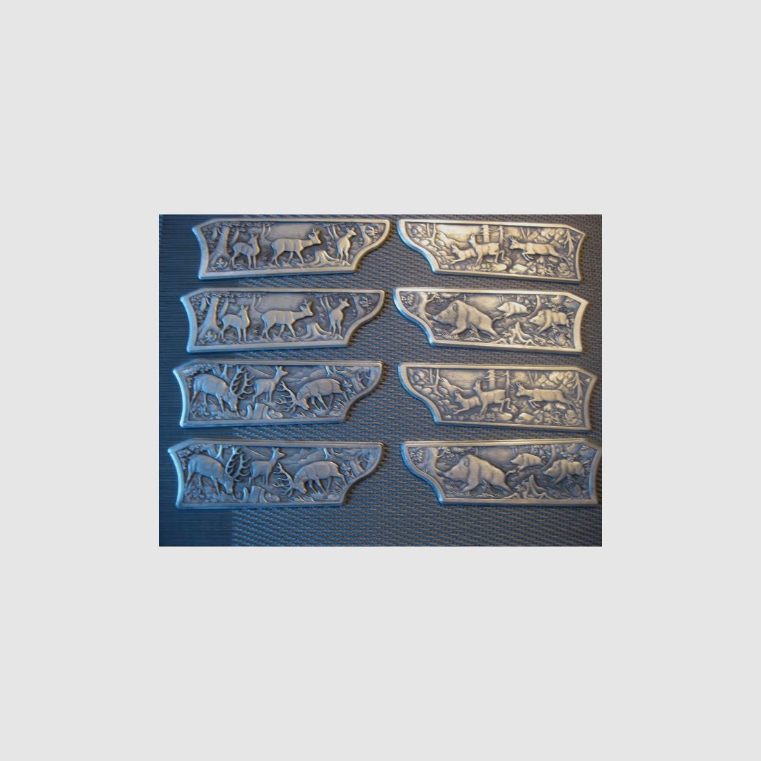 Exclusive offer for the Blaser R93 - upgrade !! TOP engraving side plates made of a silver alloy with wildlife motifs! Or how about pistol grip caps for almost all types of firearms? It's worth a look, GUARANTEED !!
