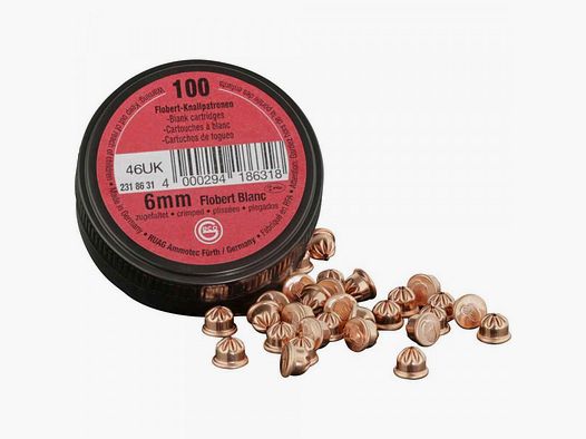 GECO PLATZPATRONEN - 6MM FLOBERT - 100 STÜCK