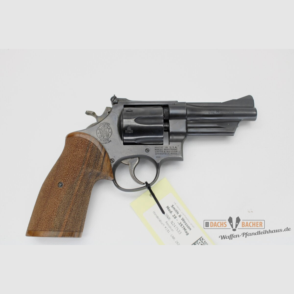 Revolver S&W Smith & Wesson Mod 28-2 Highway Patrolman Kal. .357 Mag 4\" Lauf