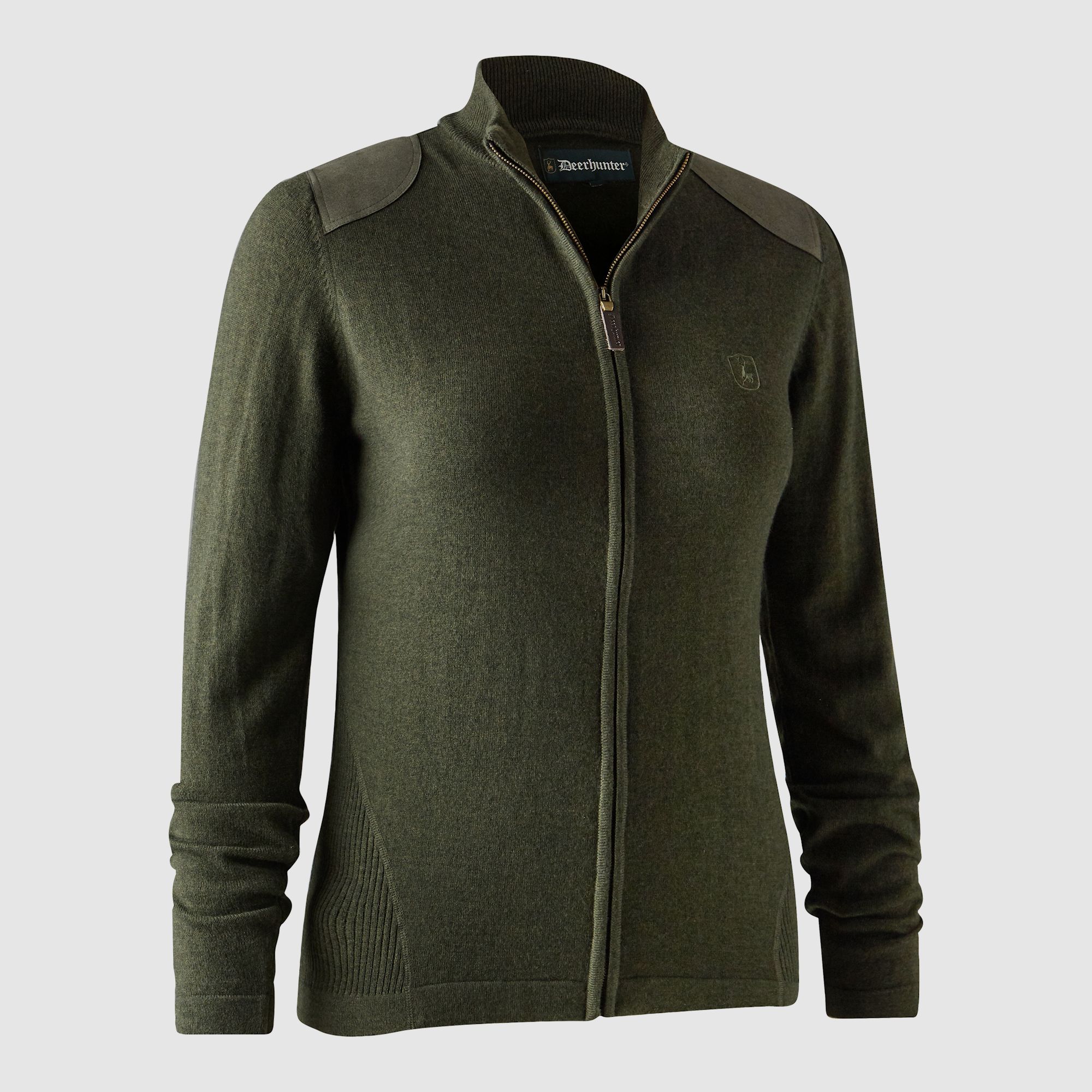 Deerhunter Lady Darlington Knit Cardigan Green Melange 36