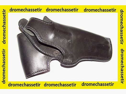Holster de ceinture droitier en Cuir pour Revolver Colt King Cobra canon 4 pouces, noir