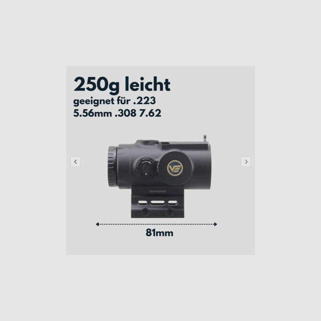 Vector Optics SCPS-M04 Paragon 4x24 Micro Prism Scope