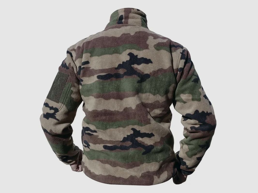 Heren Fleecejack Camo - Hoge Kraag - 390 g/m² - DCA Frankrijk, afbeelding 4 van 6