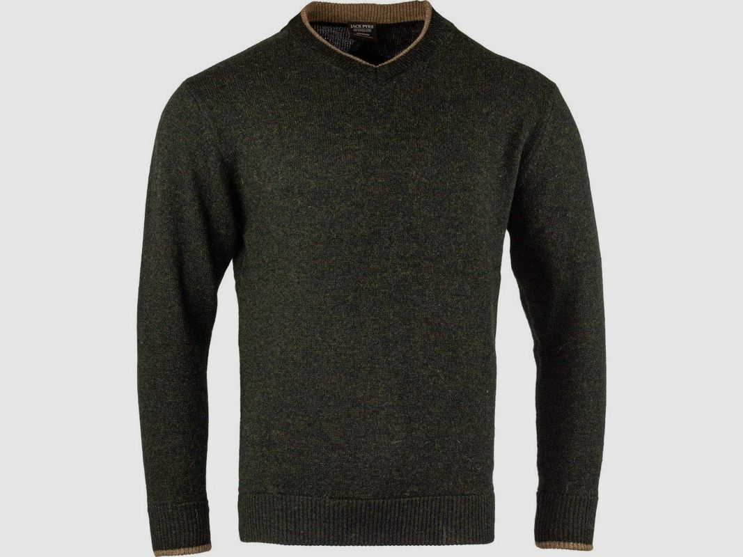 Maglione Jack Pyke a V verde, immagine 1 di 3