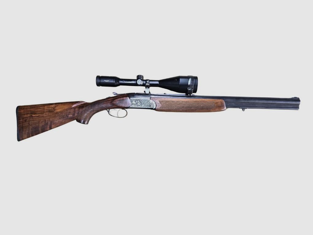gebruikte BRÜNNER Mod. 502.6 met gemonteerde KAHLES Helia 7x56L Abs. 7A, staat: Goed - kal. 12/70, afbeelding 1 van 6