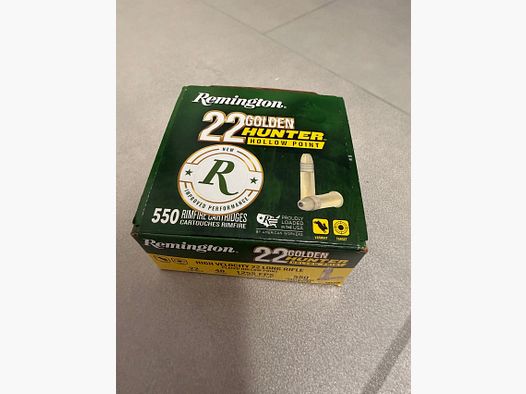 500 coups Remington Golden Hunter PHP 40grs .22lr