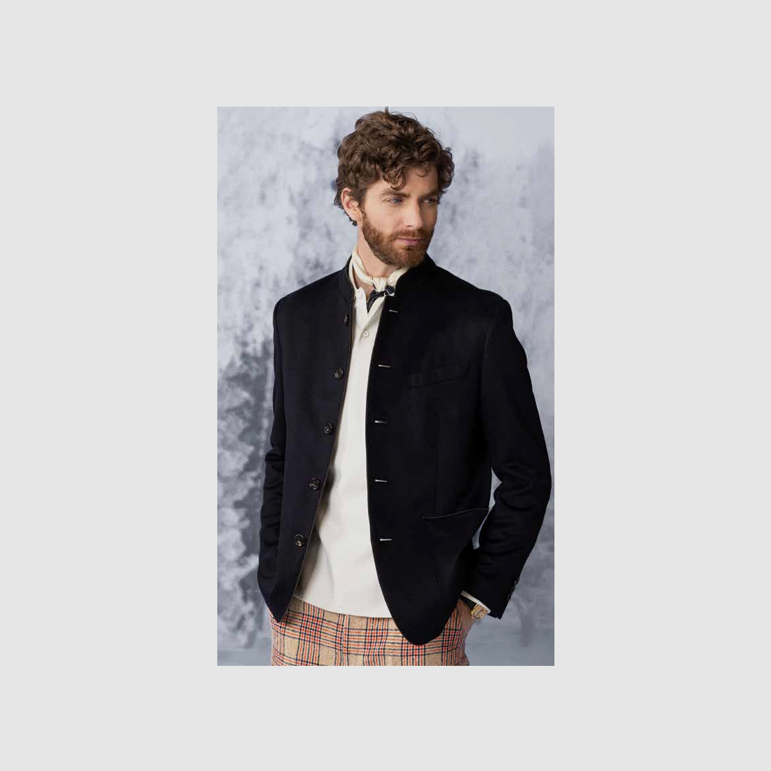 Habsburg Giacca in Cashmere Marinus in Blu Scuro, immagine 2 di 2