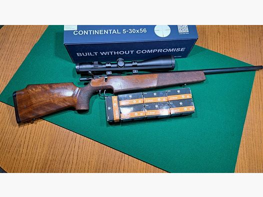 KRICO match de chasse GAUCHE incluant VECTOROPTICS Continental 5-30x56, incluant 350 cartouches de munition de match de chasse RWS