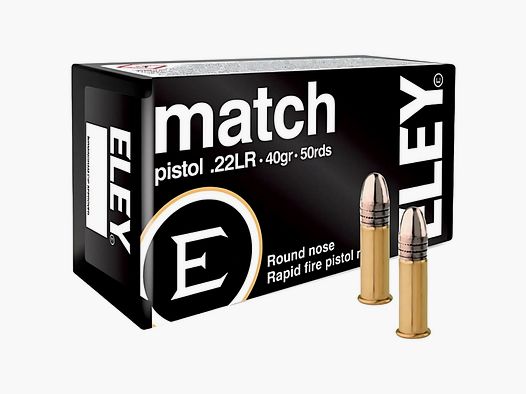 .22 LR Eley Match Pistol 40gr/2,59g