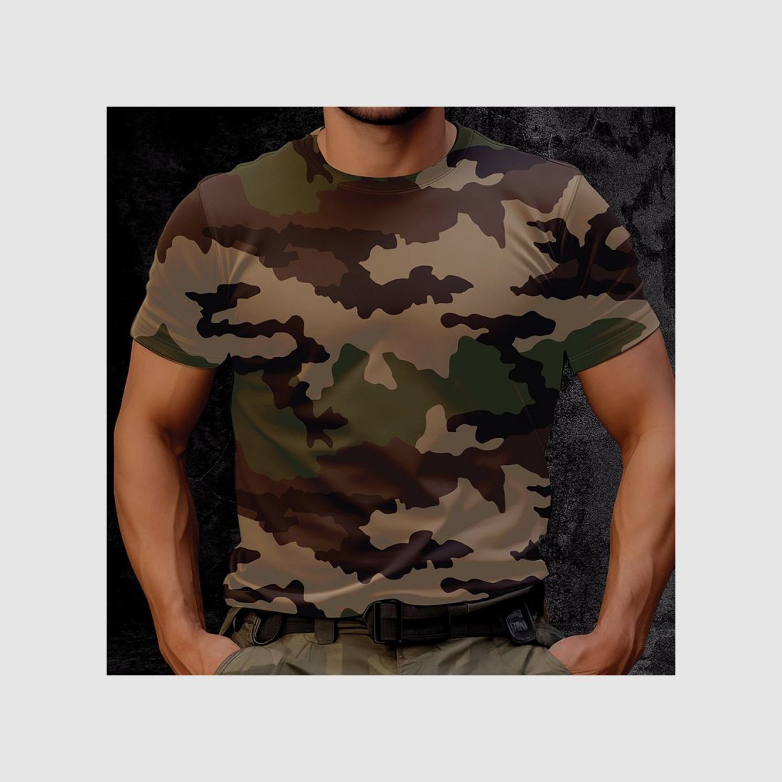 T-shirt Homme Camo CE - Coton Peigné - Manches Courtes
