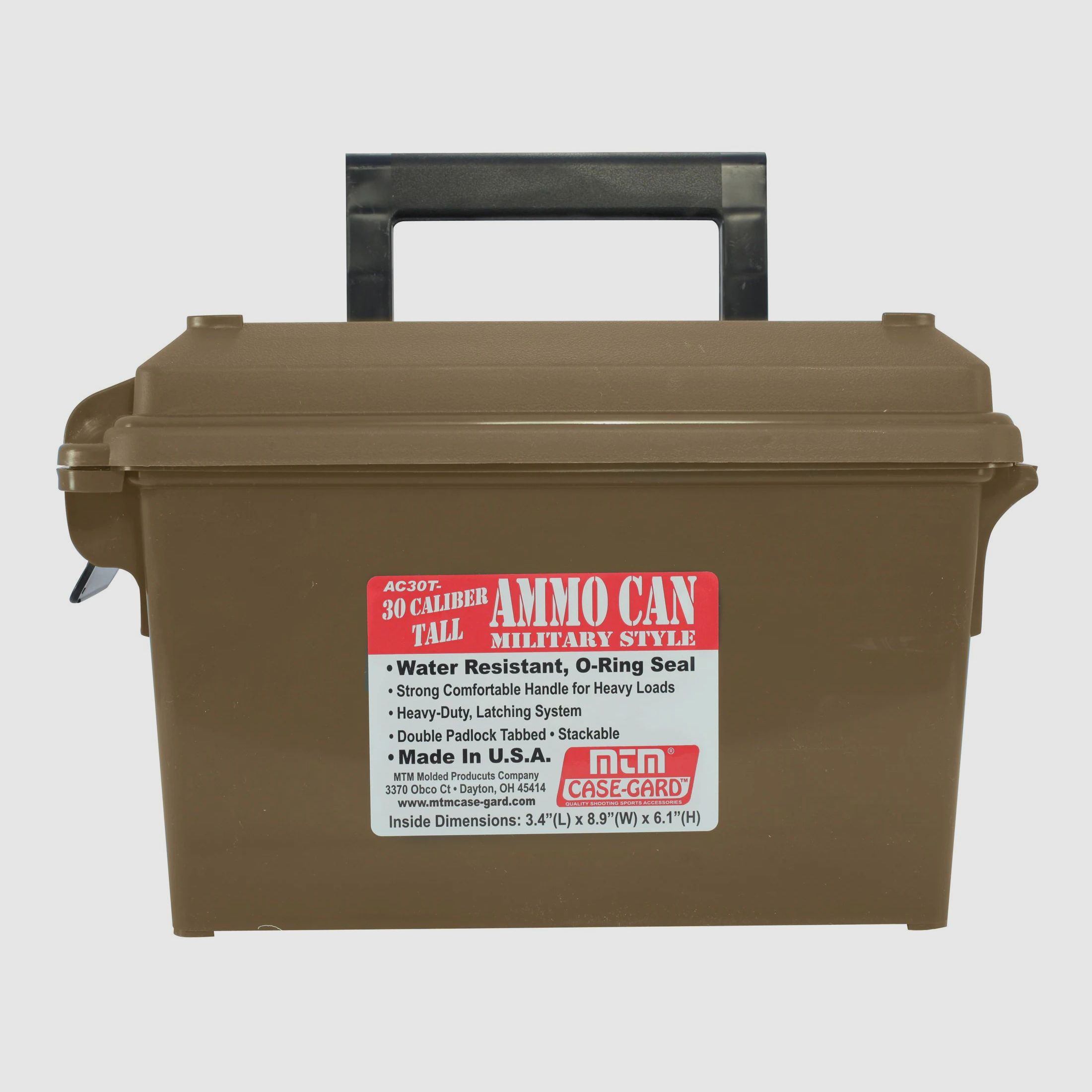 MTM scatola per munizioni Tall AC30T-72 dark earth