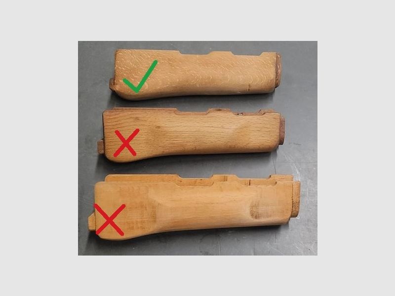 S.U.C.H.E ost-deutschen unteren MPi-K Handschutz aus Holz // DDR NVA AK47