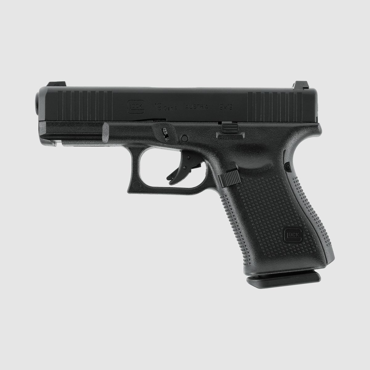 Glock 19 Gen 5 - Metal Slide, GBB 6mm BB - Schwarz | UMAREX