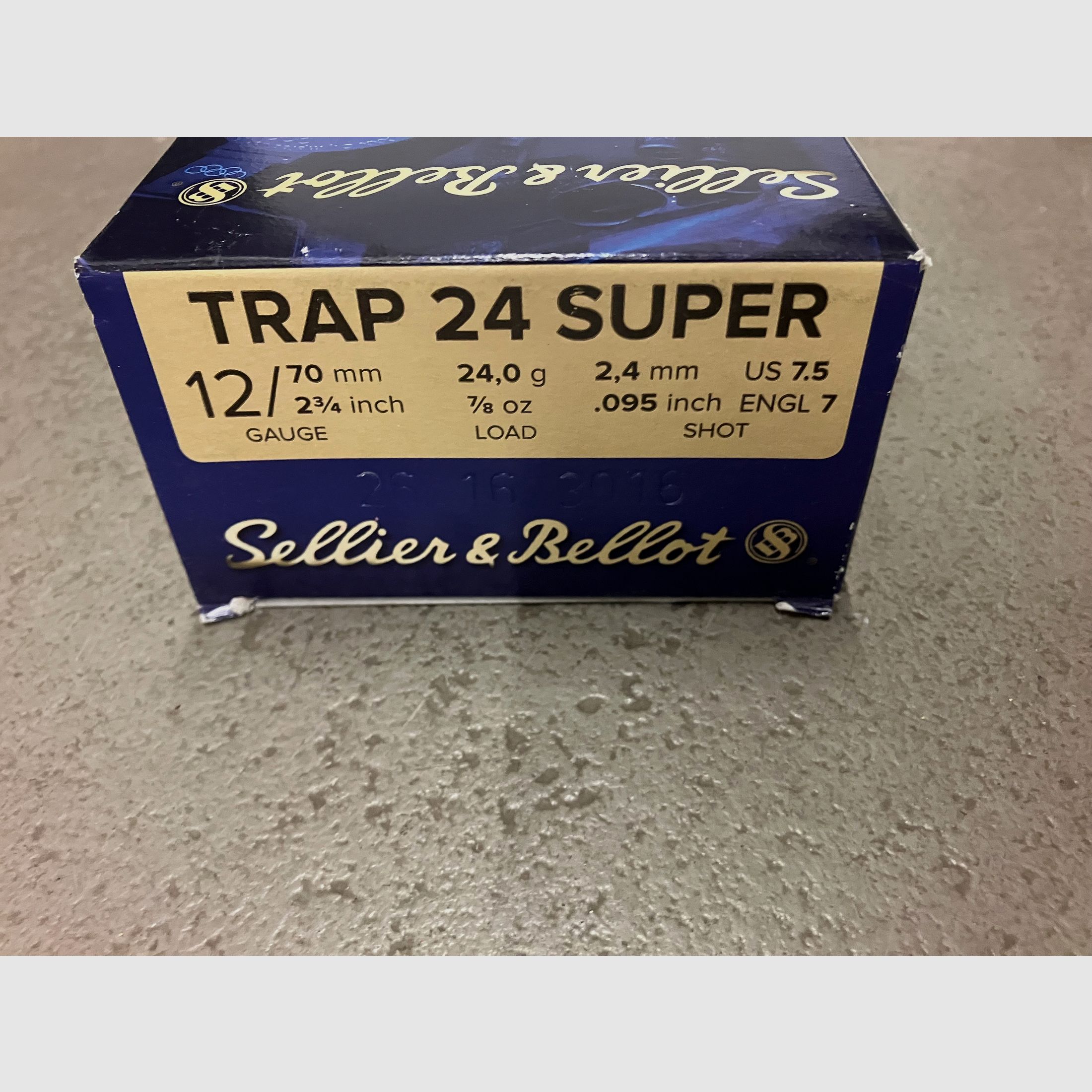 Schrotpatronen Sellier & Bellot 12/70 - vier verpakkingen