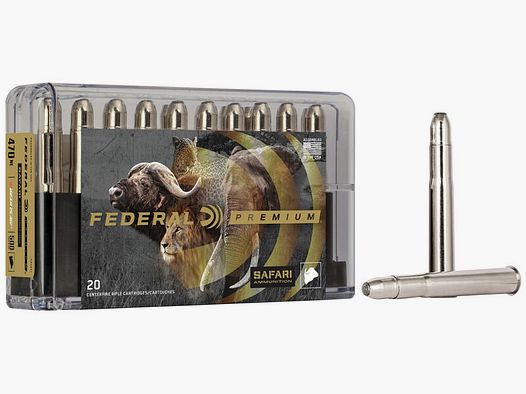 Federal Premium Safari Trophy Bonded Bear Claw .470 NE 500GR bonded JSP 20 cartouches