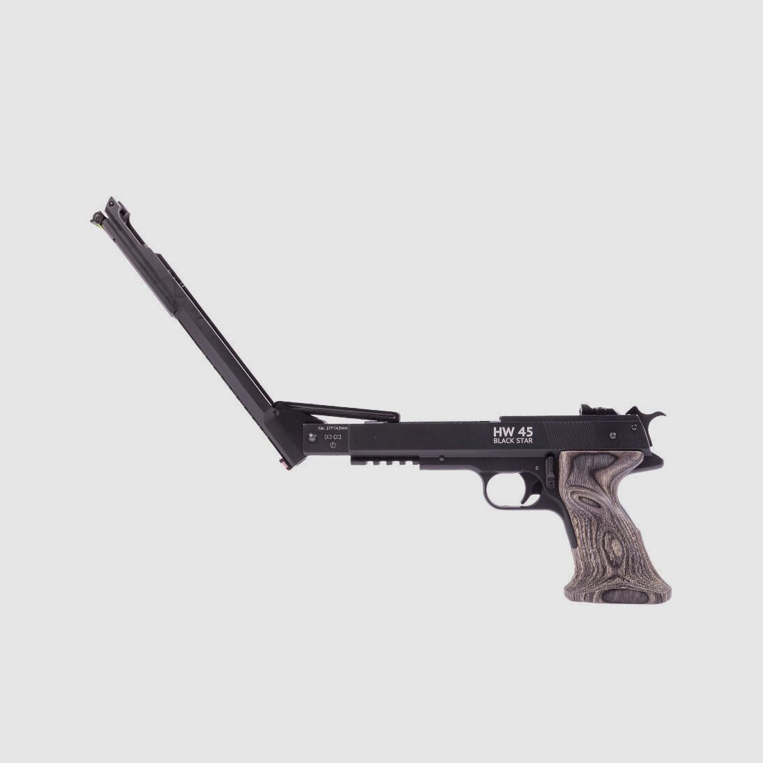 Weihrauch HW 45 Black Star Luftpistole Kal. 4,5mm Plinking Set