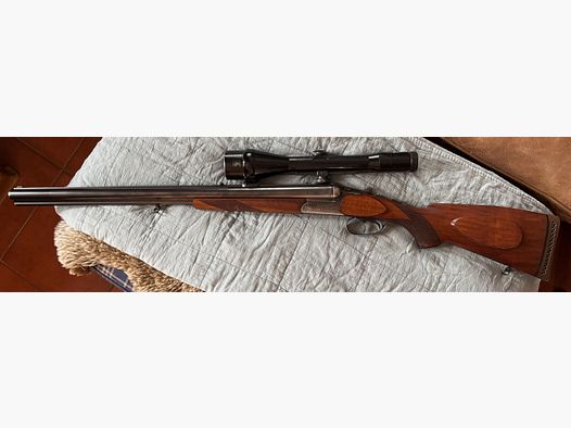 Merkel drilling with modern ZF mounting and LL-EL in the roe deer caliber