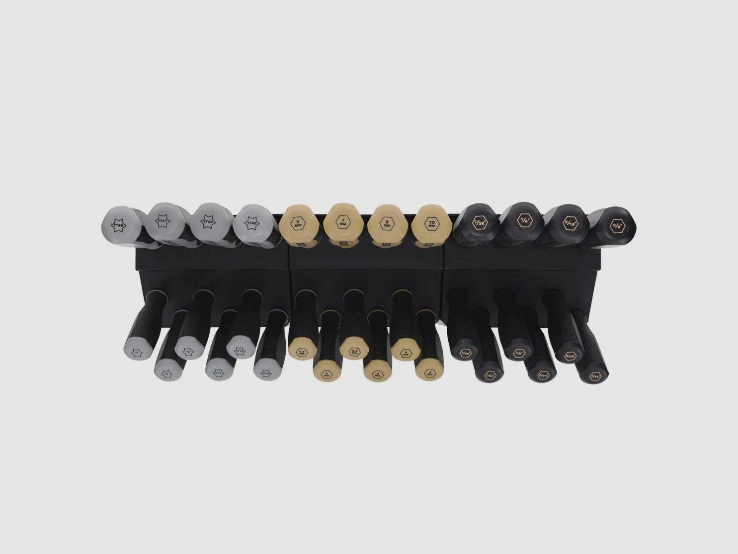 Wheeler Set 30 Sechskantschraubendreher SAE/Metrisch und Torx mit Werkbankhalter, Bild 2 von 15