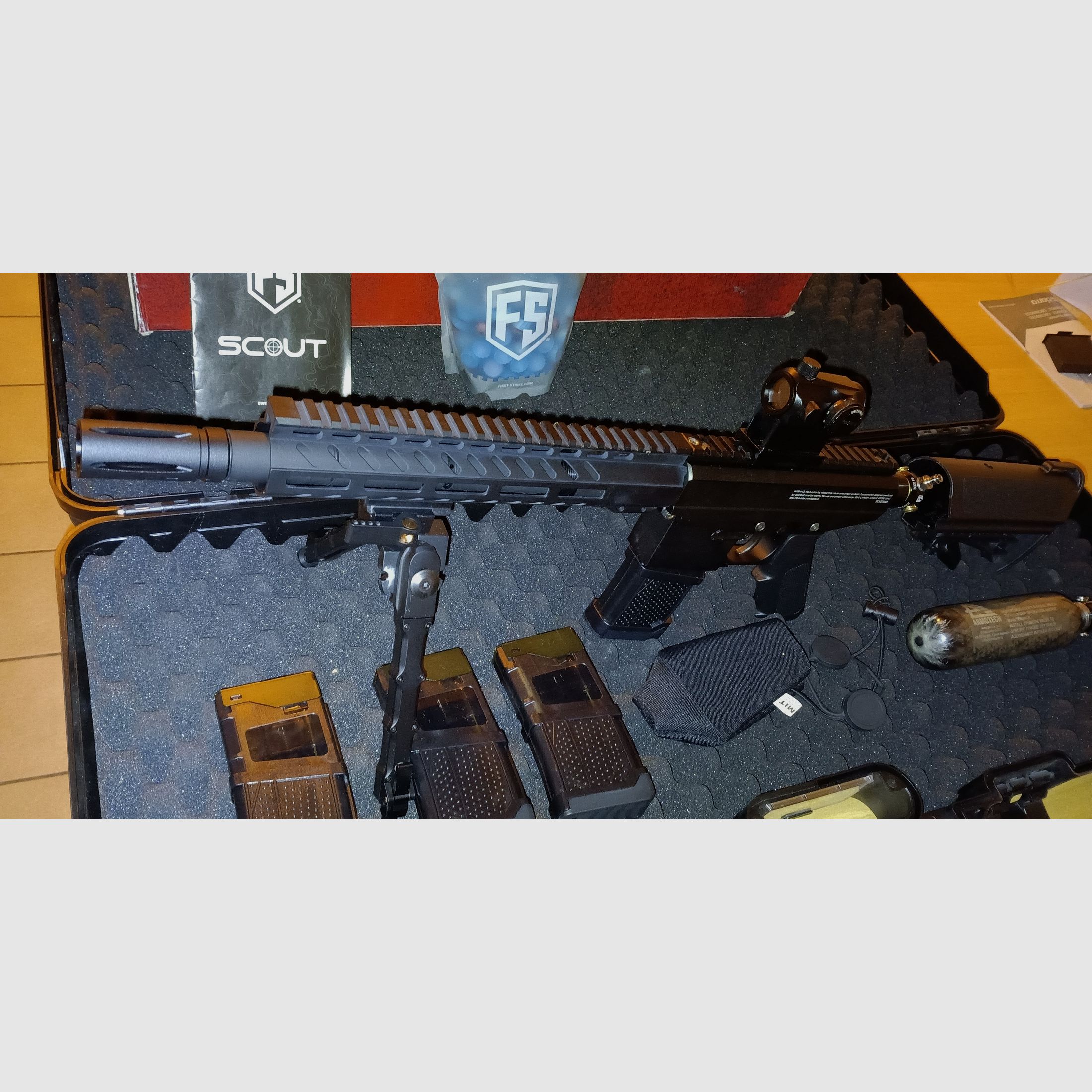 First Strike Scout Sniper Rifle Paintball Markierer - Schwarz - NEUWERTIG