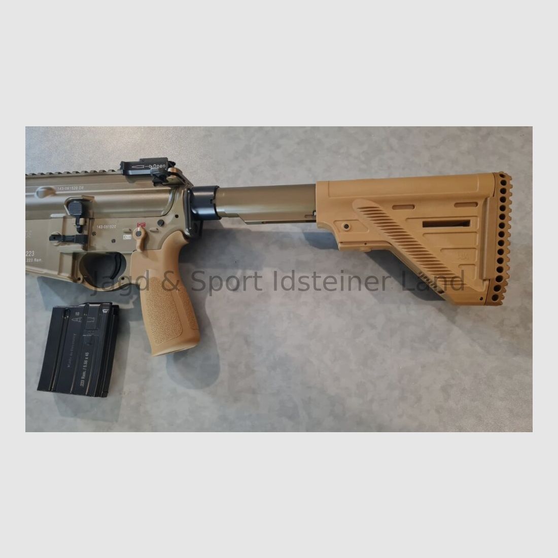Heckler & Koch MR223-A3, LL:11"/approx 28cm, sand color, sportily approved!