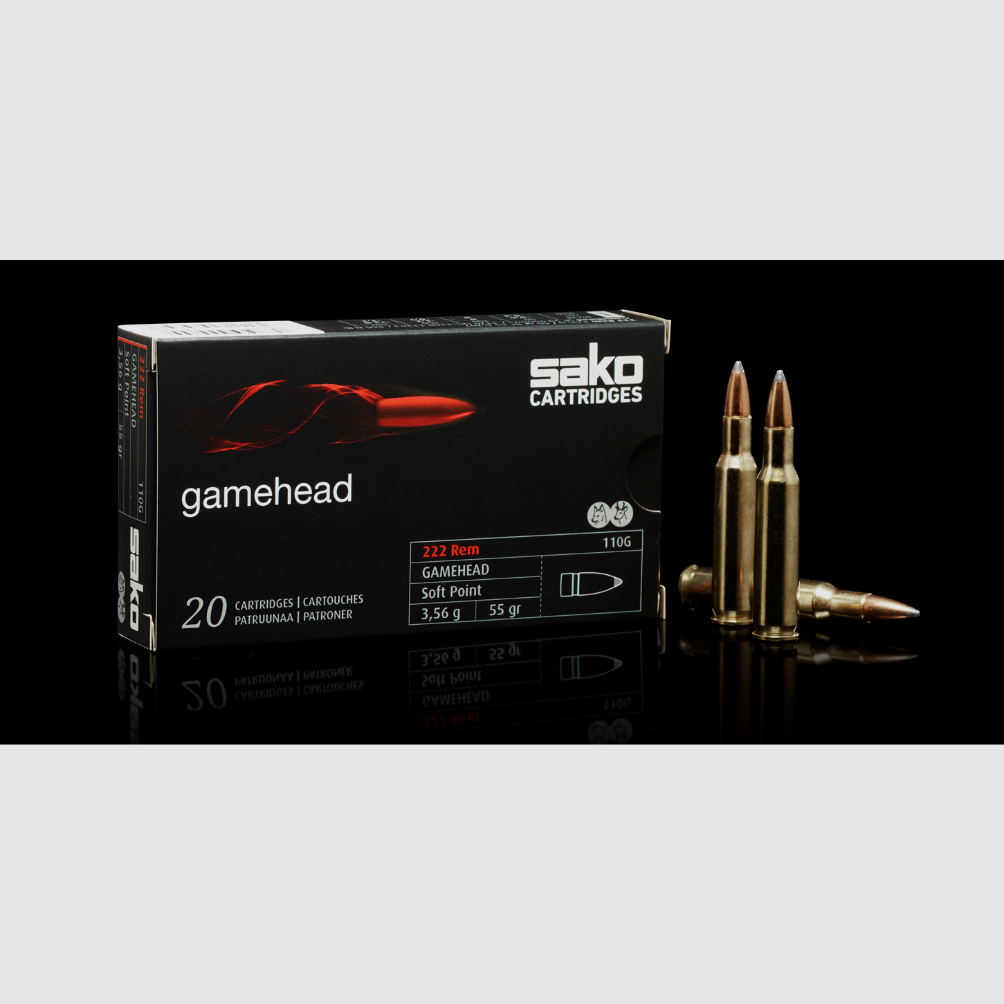 Munición SAKO GAMEHEAD 3,56 g cal. .222 Rem, imagen 2 de 2