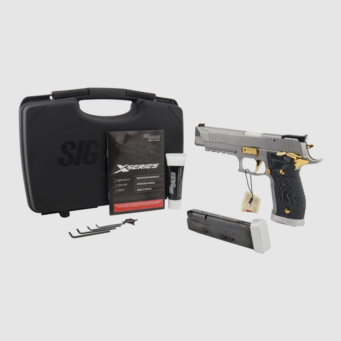  Sig Sauer P226 X-Five Supermatch Stainless & Gold eine der letzten aus deutscher Fertigung