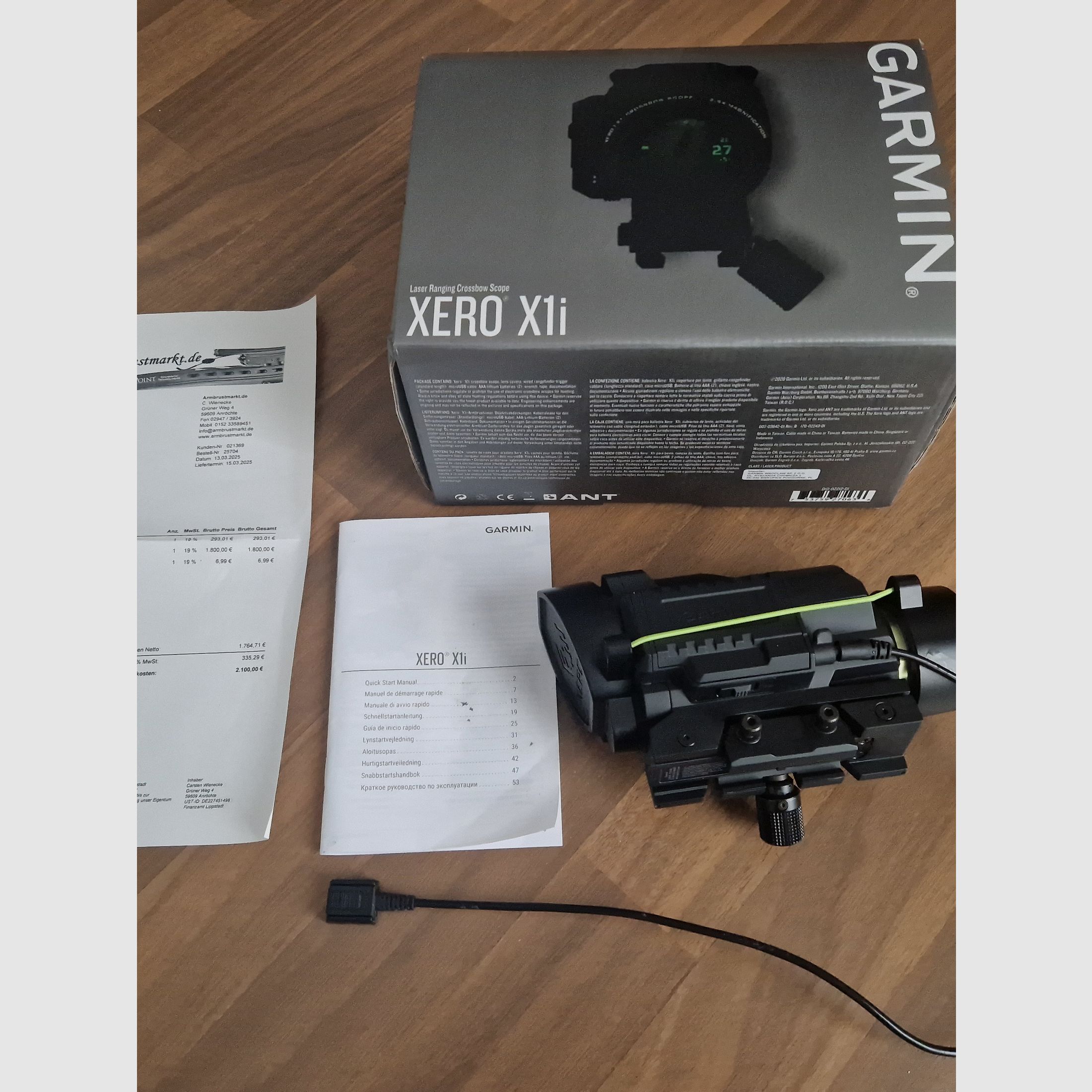 Garmin Xero X1i mirino per arco