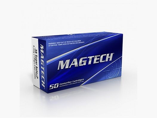 Magtech ammunition cal.38 Super Auto P+ 8.42G FMJ 38S