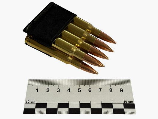 Dekomunition .30-06 Springfield – 8 Patronen im originalen Garand-Clip