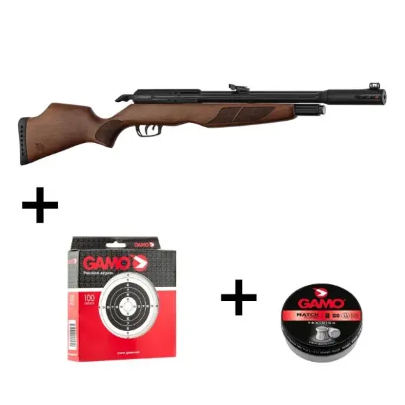 Pack Carabine PCP Gamo Riser Punisher calibre 5,5 mm 40 Joules