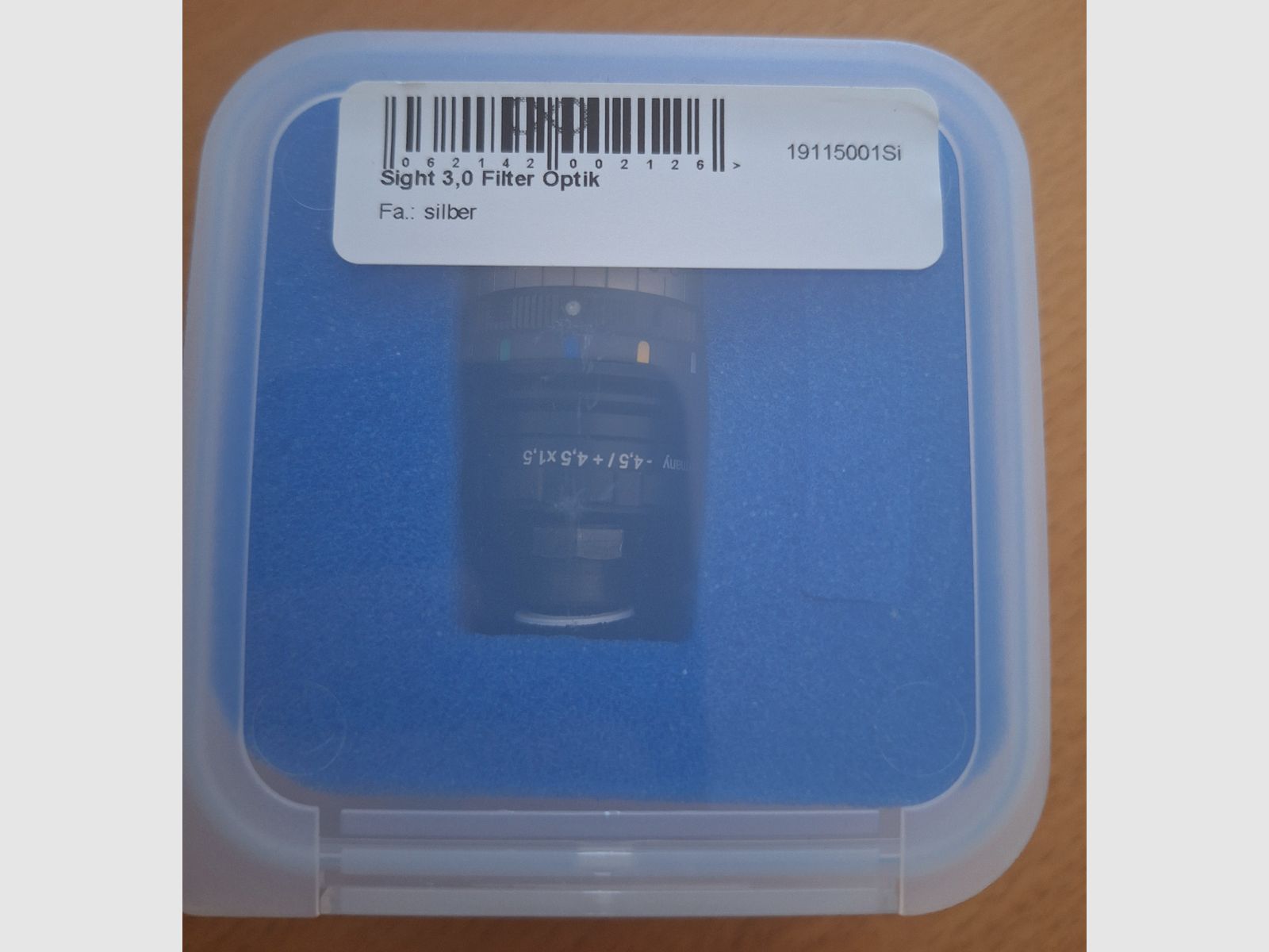 Centra Sight 3,0 Irisblende mit 5 Farbfilter + Dioptrien Ausgleich - 1,5 Fache Vergrößerung - Für Diopter Luftgewehr oder Kleinkaliber.