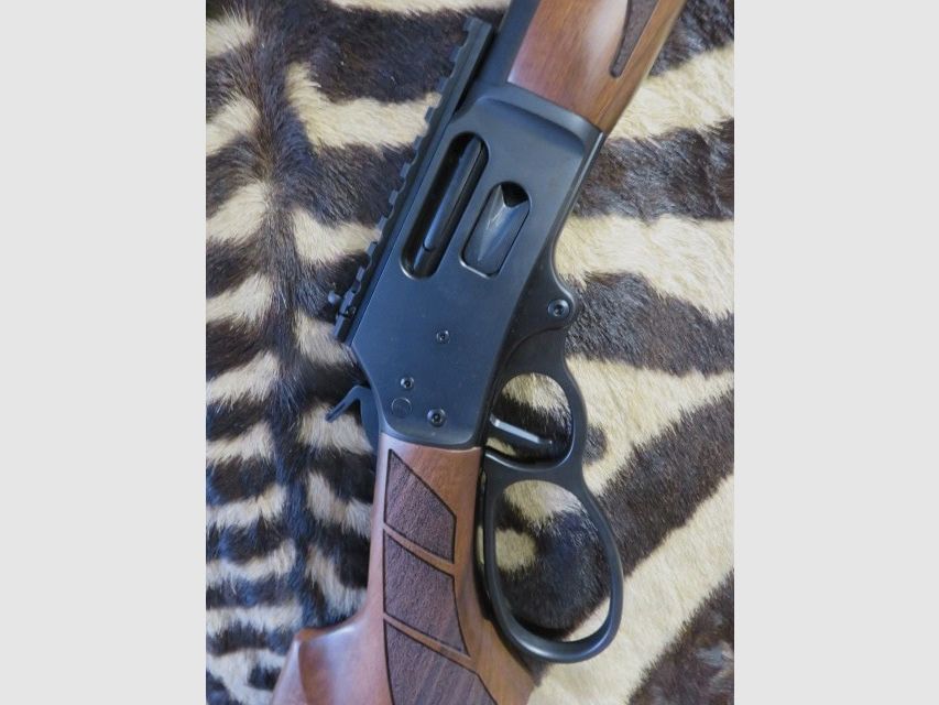 Unterhebelrepetierer SMITH & WESSON Model 1954 Holz Kal. 44 Rem Mag Lauf 47 cm gewinde., Bild 4 von 10