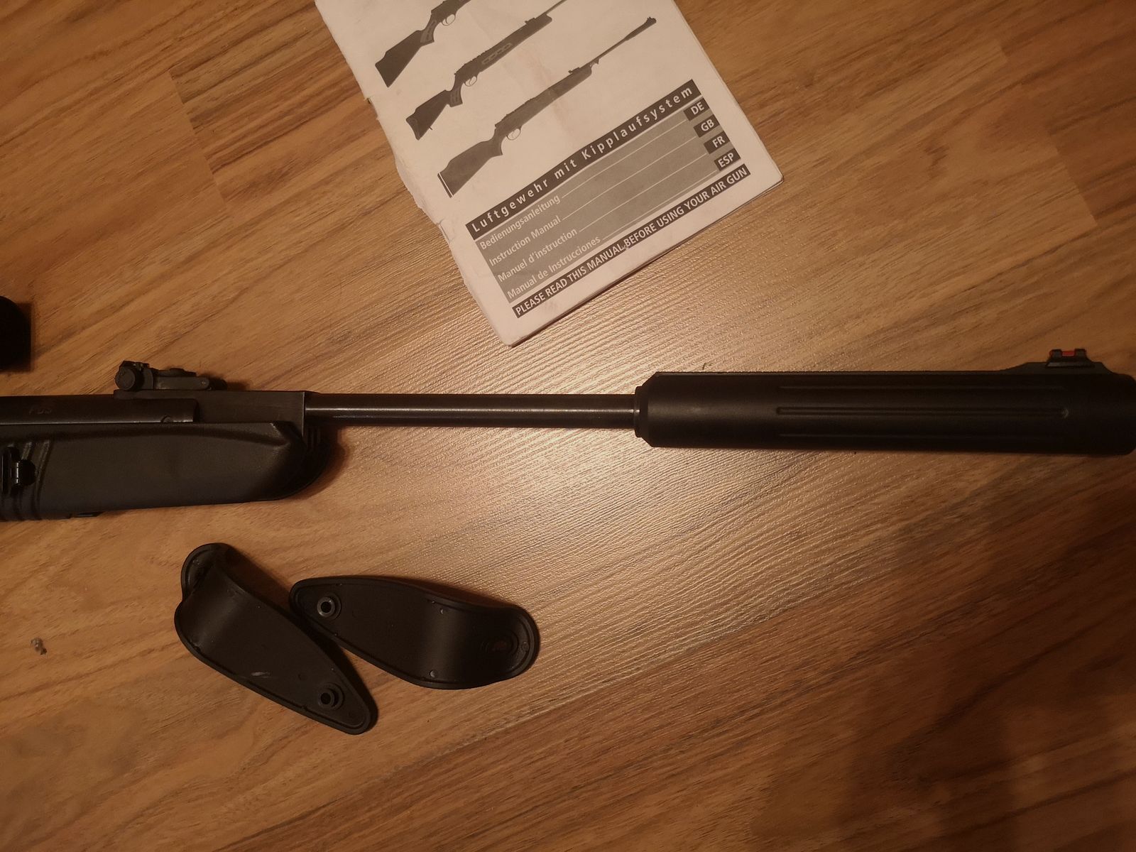 Mercury 85XTac Knikloop Luchtgeweer Set 4,5mm Diabolos incl. 3-9x32 Richtkijker Tas