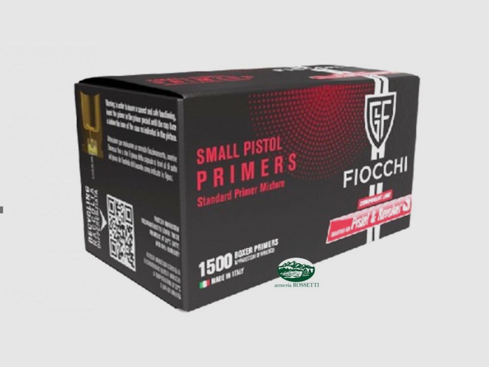 FIOCCHI Zündhütchen Small Pistol Packung 1500 Stk.