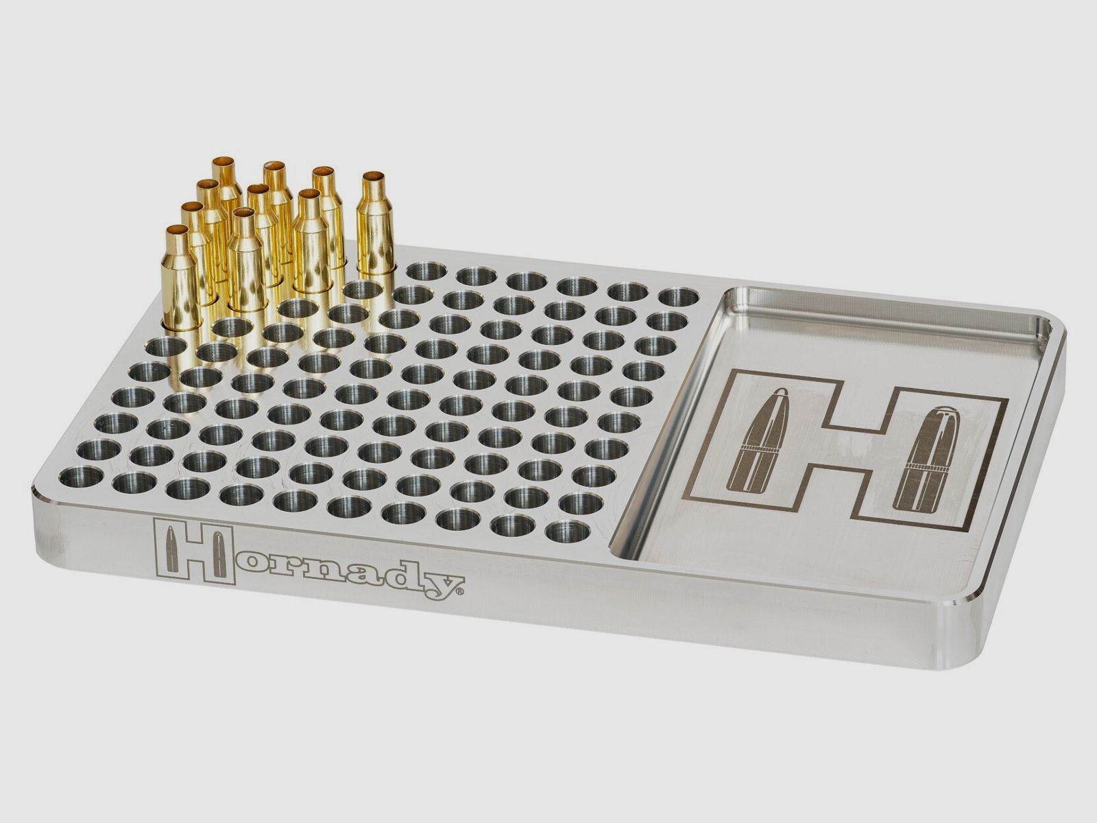 Hornady Vassoio di Caricamento in Alluminio #480044 | 100 Bossoli