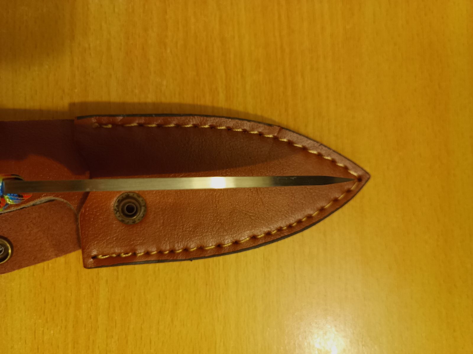 Hand-forged knife made of 3 layers of steel, inner layer made of rare (BG-42®) steel