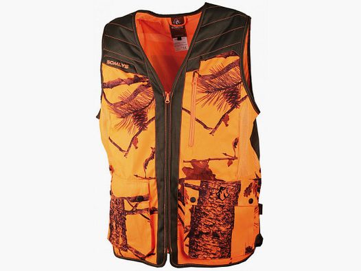 Somlys gilet fluo/camo