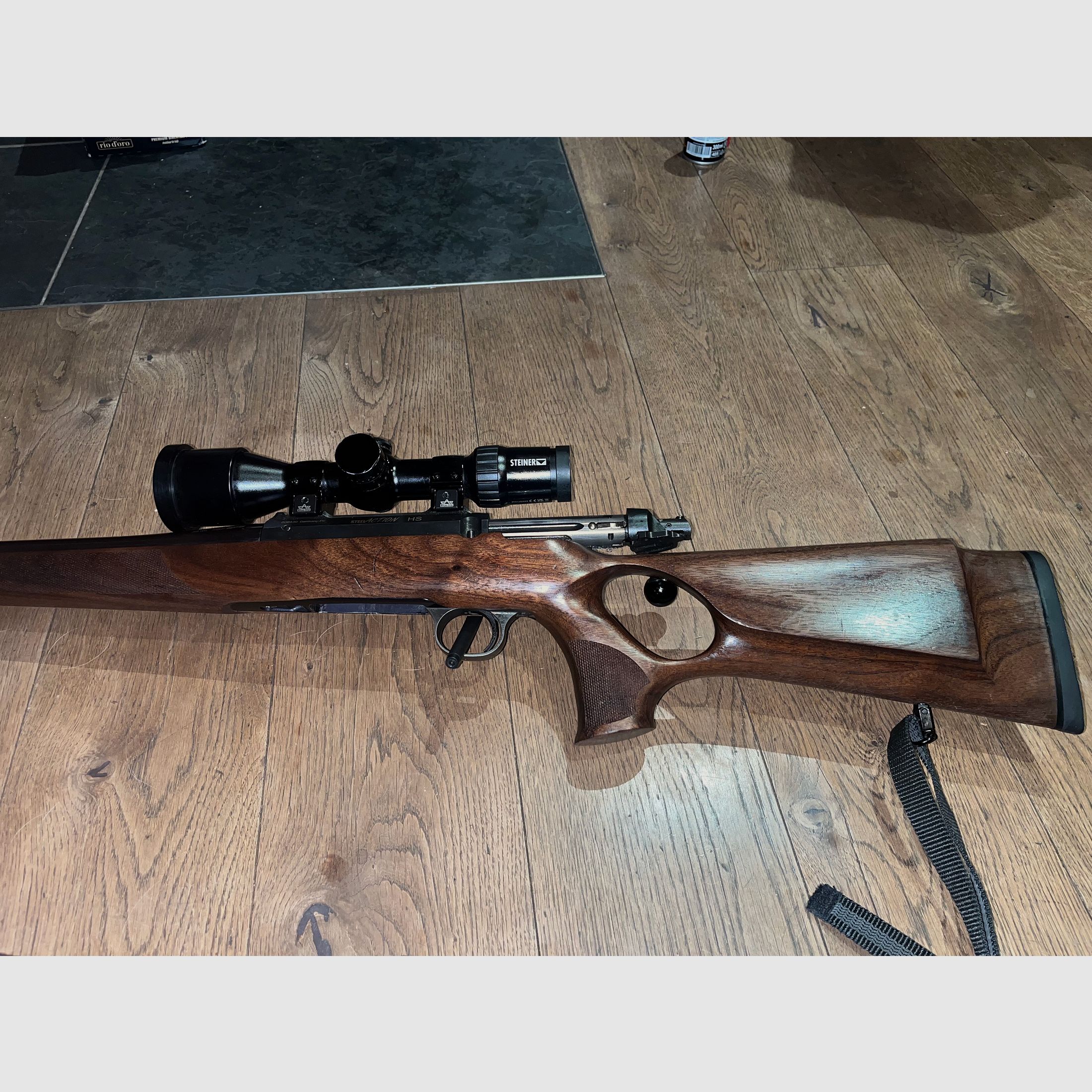 Repetidor de cerrojo Steel Action HS 308 culata de agujeros Liemke Merlin 42 Hausken