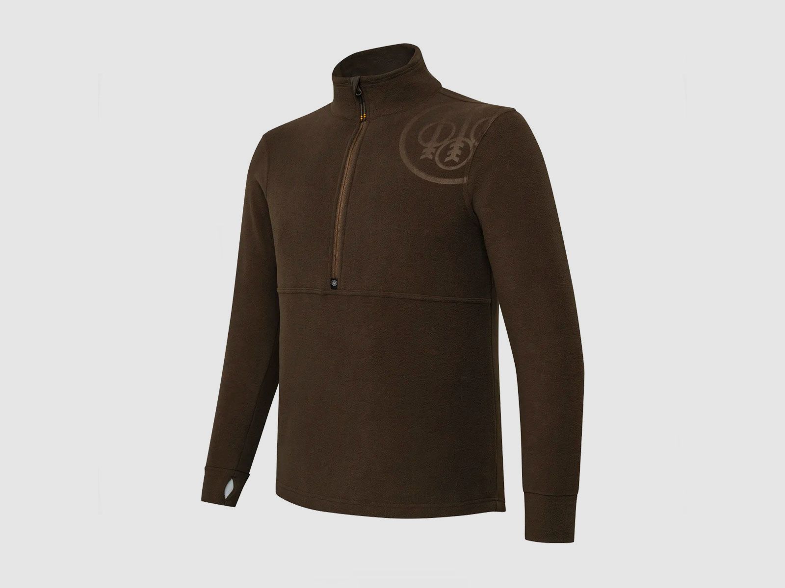 Fleece – BERETTA – HP LOGO HALF ZIP Brown Bark, afbeelding 1 van 5