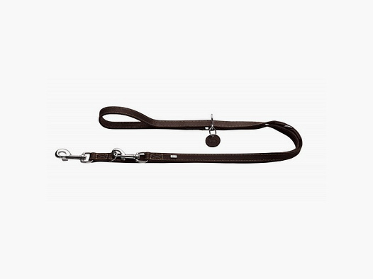 Hunter Verstellbare Führleine Aalborg Softvollrindleder/Dunkelbraun
                    –                 Breite / Länge: Breite: 13mm / Länge: 200cm
