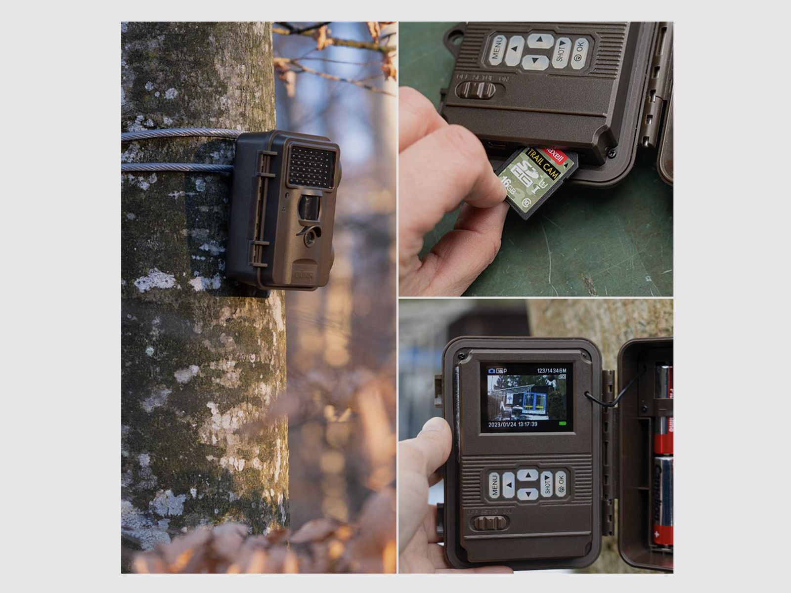 Door 204500 Surveillance Camera SnapShot Mini Black 30MP 4K