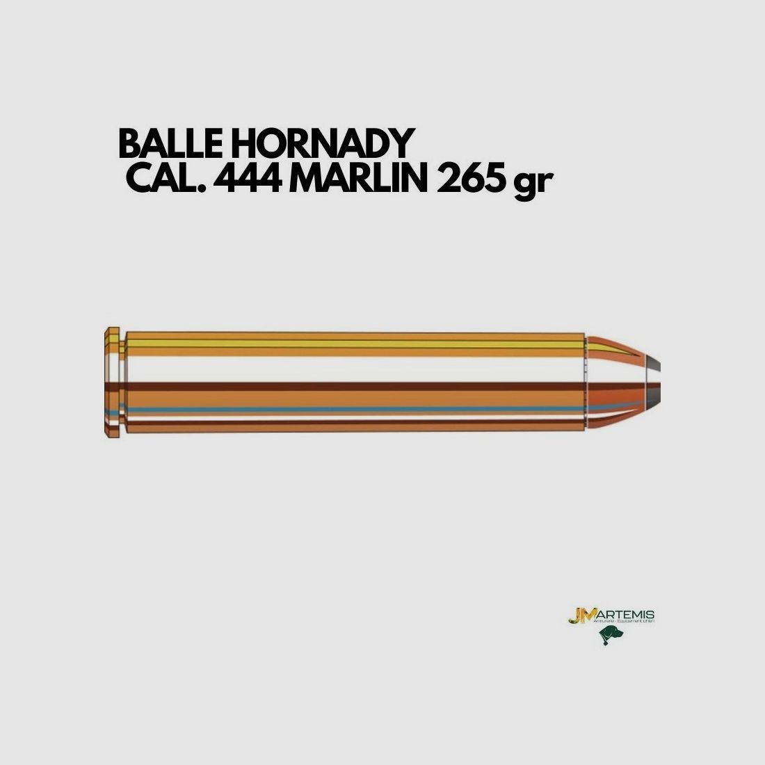 PATRONEN HORNADY 444 MARLIN 265 gr FP, afbeelding 3 van 3