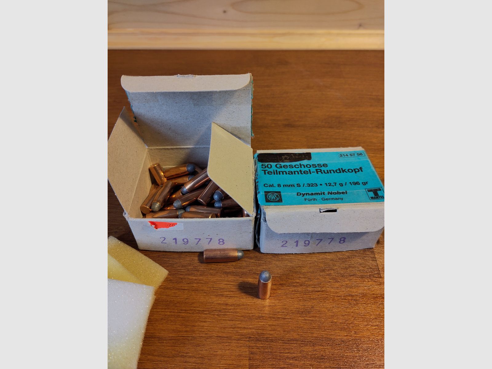 92 pociski TMR 8 mm .323 12,7 g 198 gr RWS