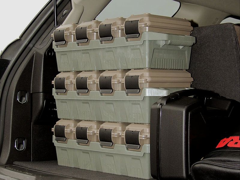 MTM ammunition transport box including 4 boxes