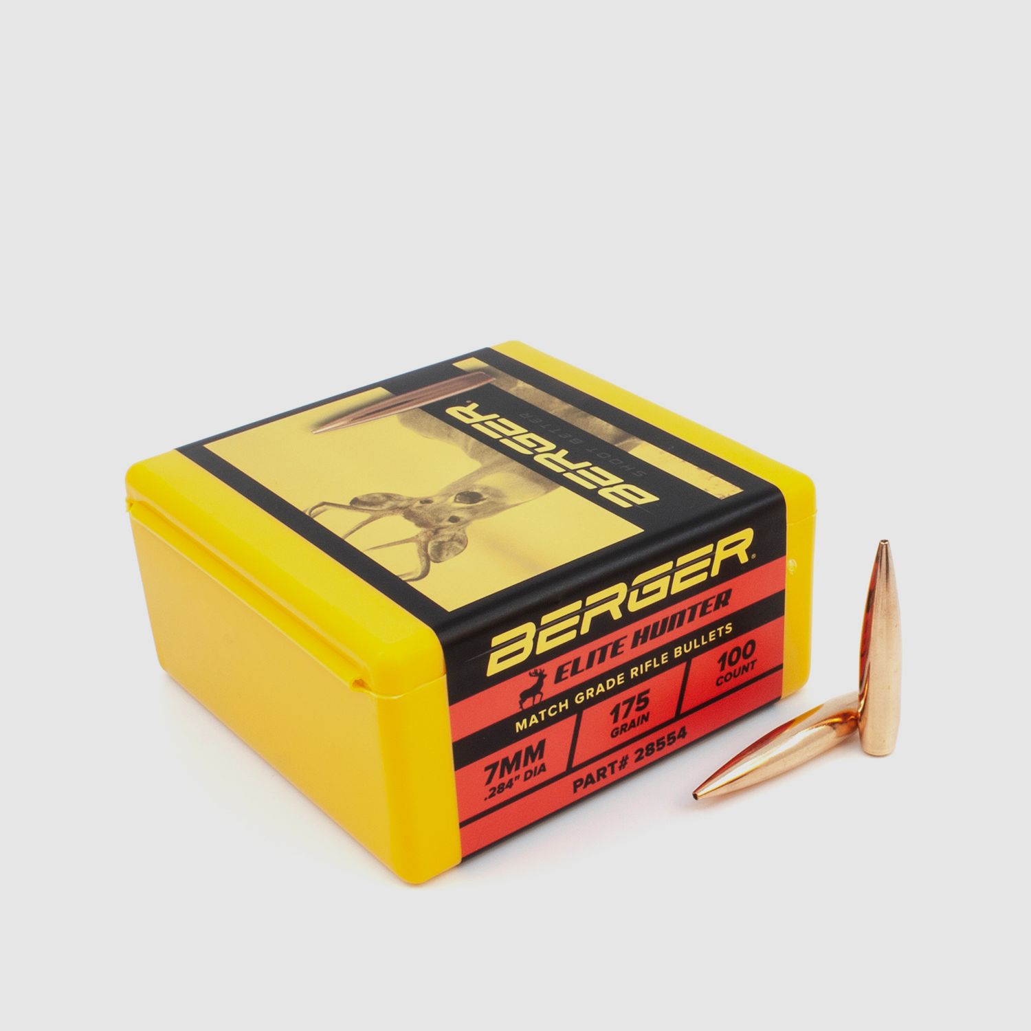 Berger Bullet 7mm/.284 Elite Hunter 175GR 100 Pieces
