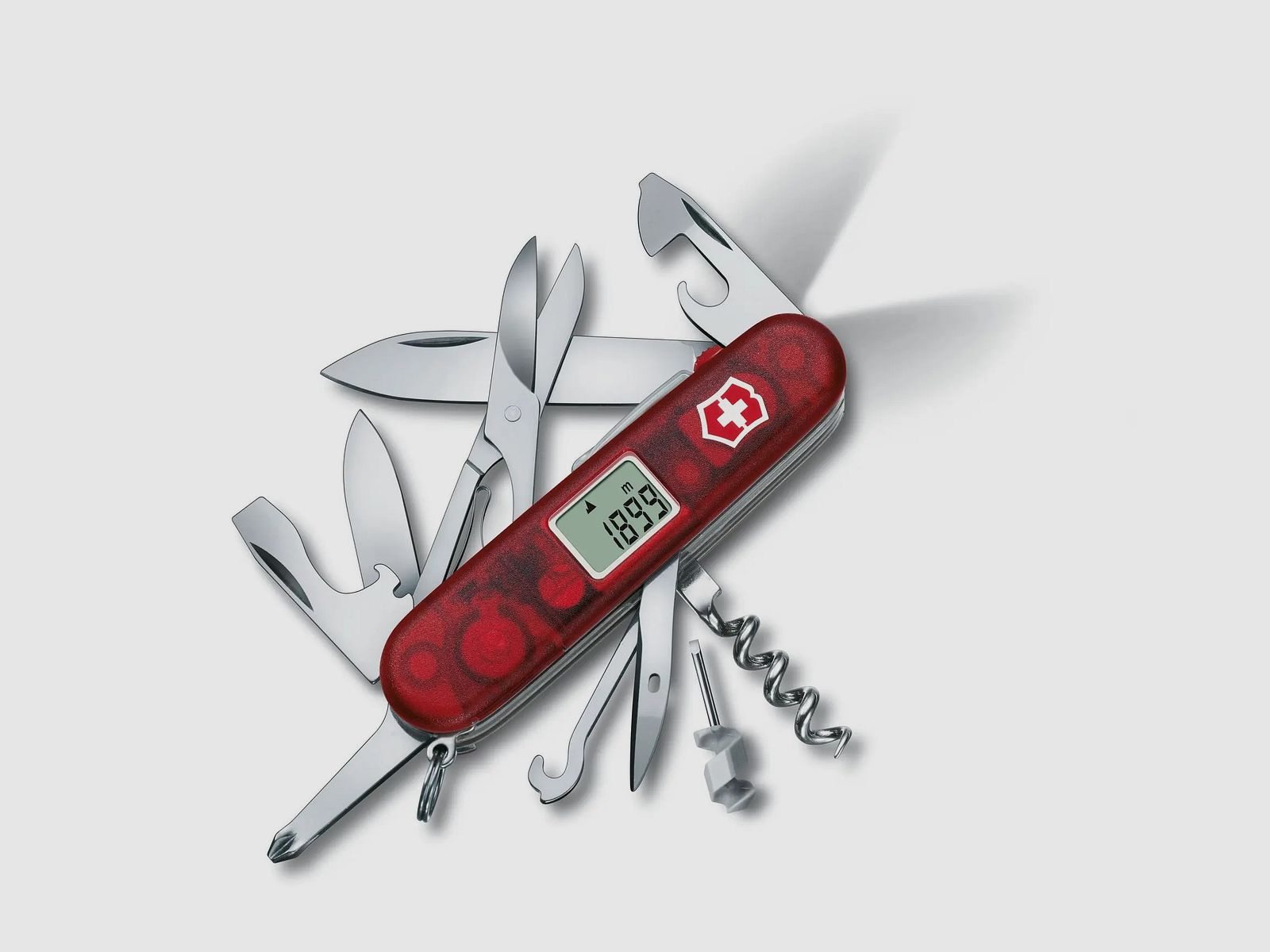 Victorinox Traveller Lite red transparent folding knife