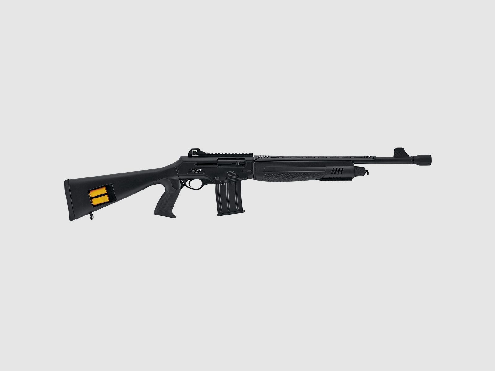 Mercury sport Pro Tuning Raider with black stock and 7-shot magazine semi-automatic shotgun