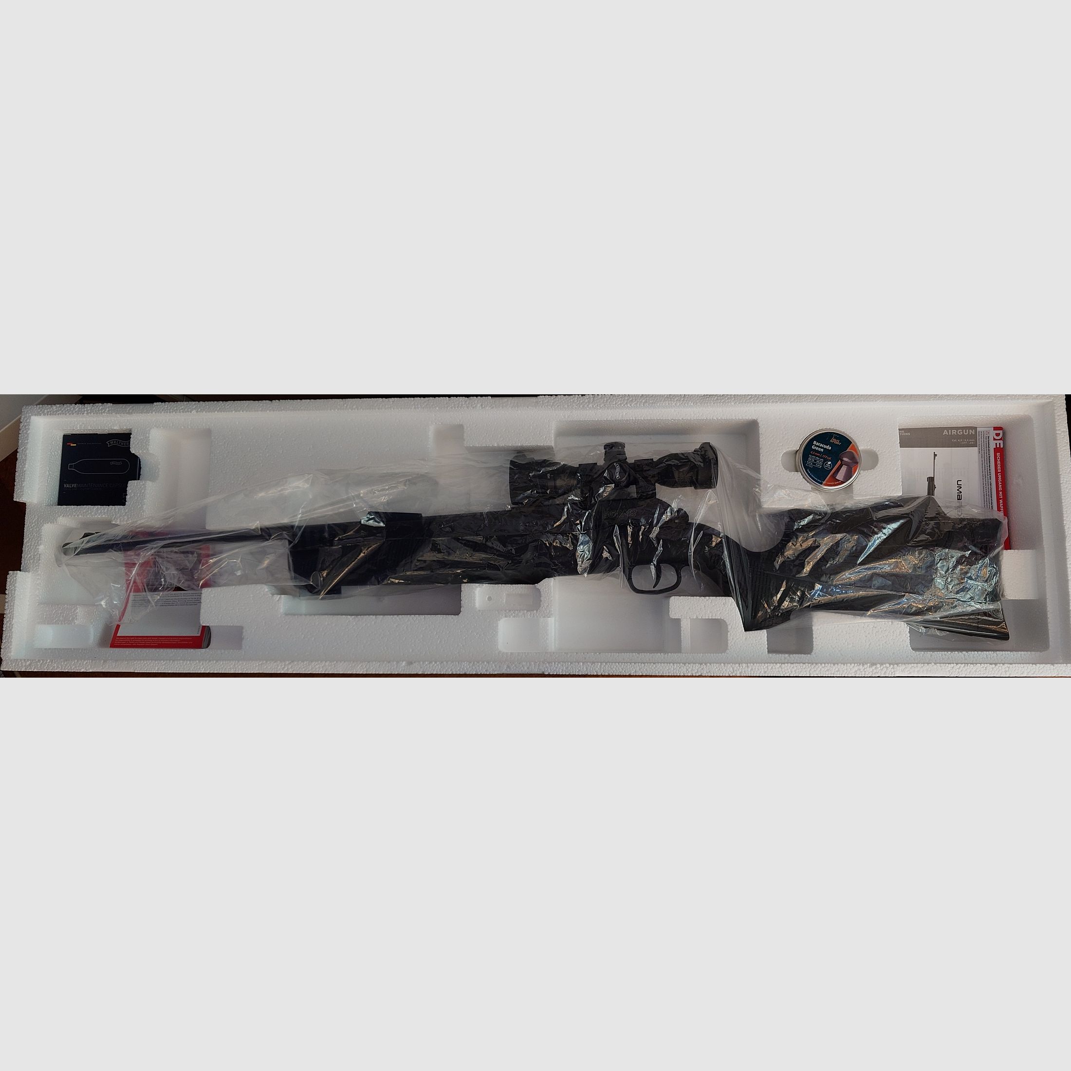 Umarex 850 m2 (Kostenlose Lieferung) mit Co2 Adapter und Walther Zielfernrohr + viel Zubehör 